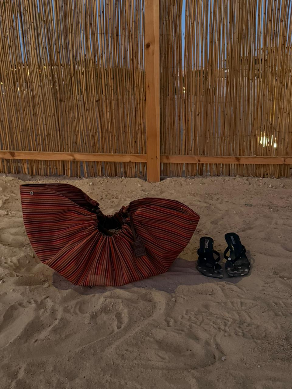 The Striped Pouf Bag